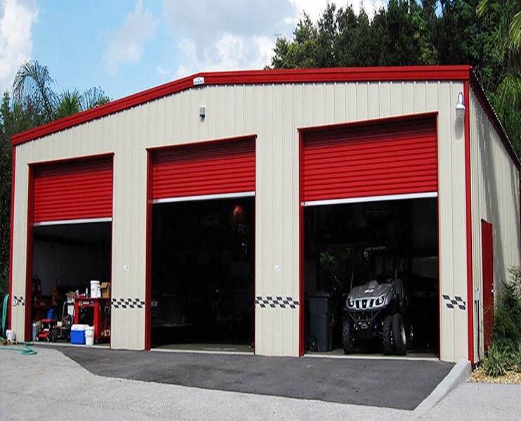 Steel structure garage
